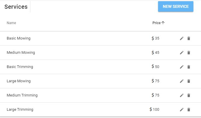 Admin Services Window